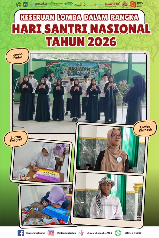 Semarak Hari Santri Nasional 2026, Murid MTsN 2 Kudus Tunjukkan Bakat dan Kreativitas melalui Berbagai Lomba
