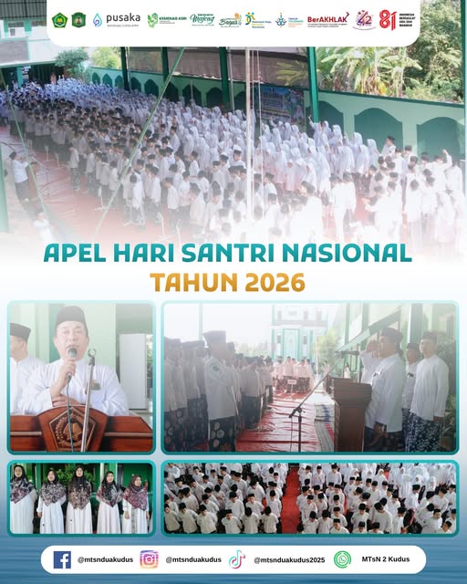 MTsN 2 Kudus Gelar Apel Hari Santri Nasional 2026, Tanamkan Semangat Meneladani Perjuangan Santri